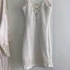 🌙Boho crochet mini dress LF